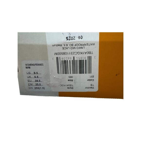 Timberland Lindwood Women's Mid Lace WP Boot - Color: Wheat.- Size: 8.5 - Picture 6 of 9